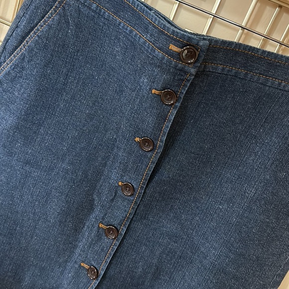 Talbots Denim Skirt Size 10p - Picture 5 of 8